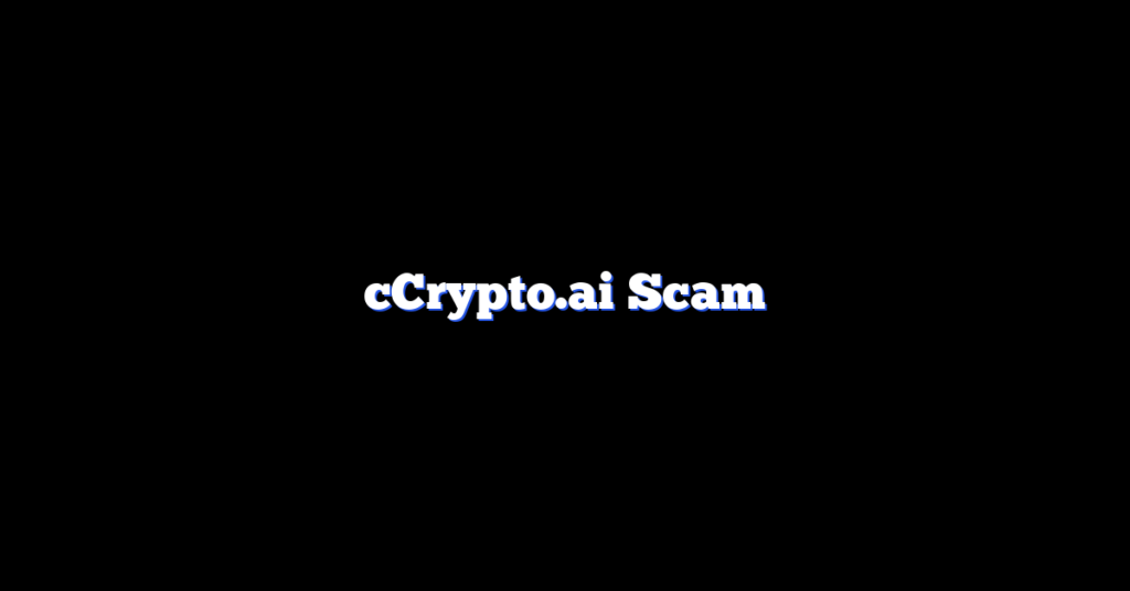 cCrypto.ai Scam
