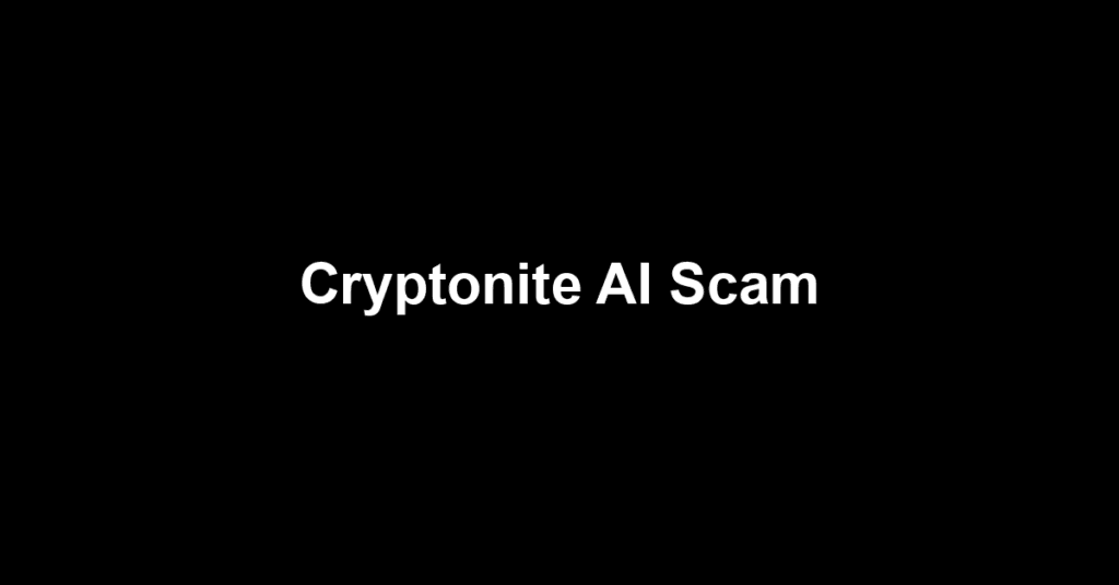 Cryptonite AI Scam