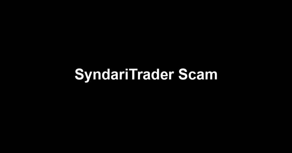 SyndariTrader Scam