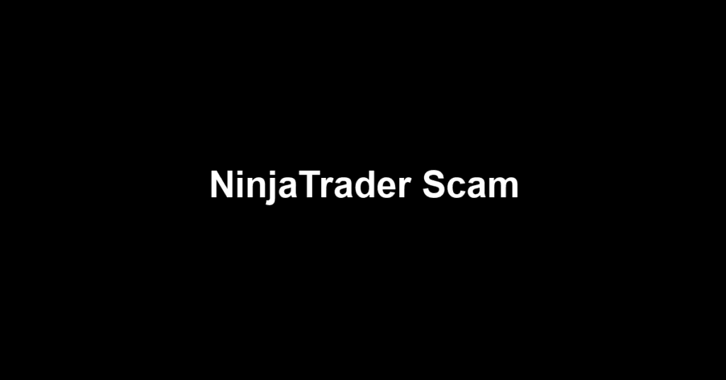 NinjaTrader Scam