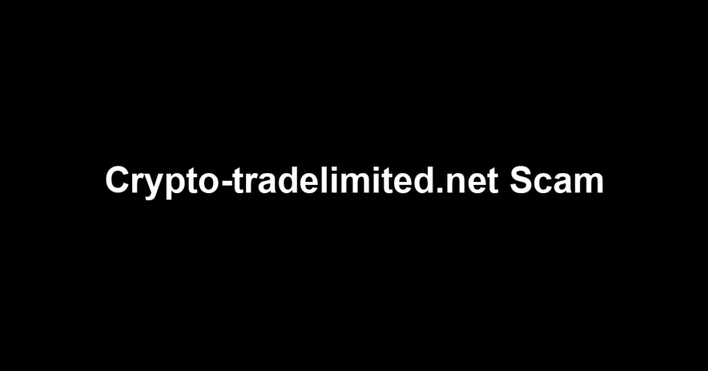 Crypto-tradelimited.net Scam
