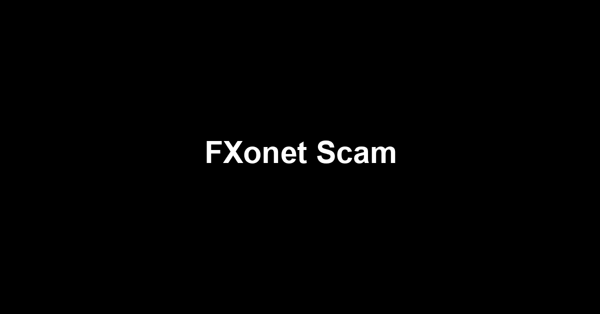 FXonet Scam