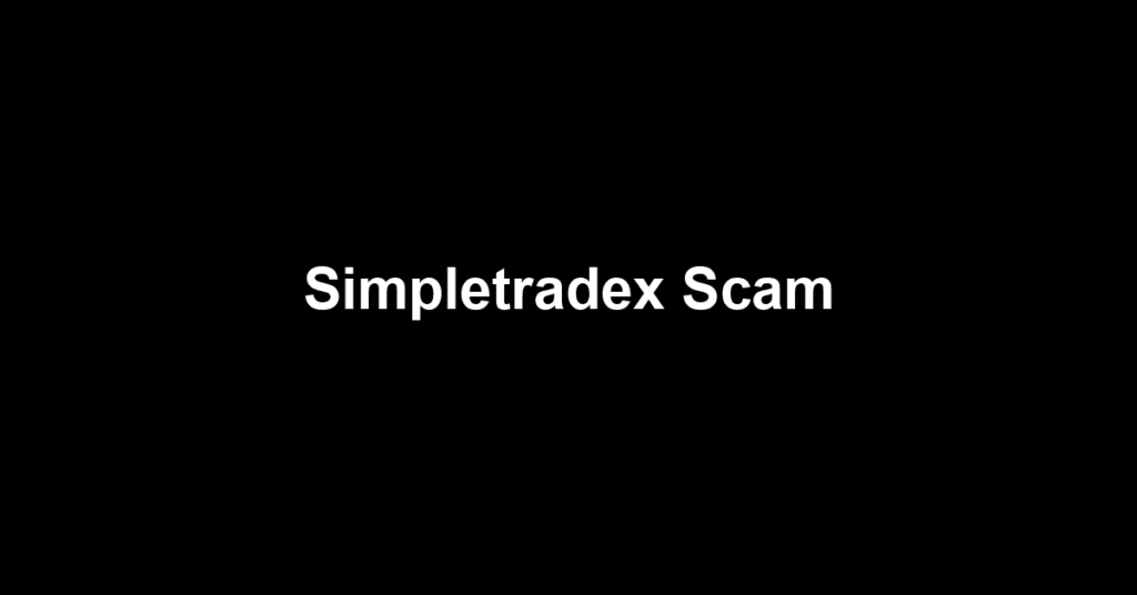 Simpletradex Scam