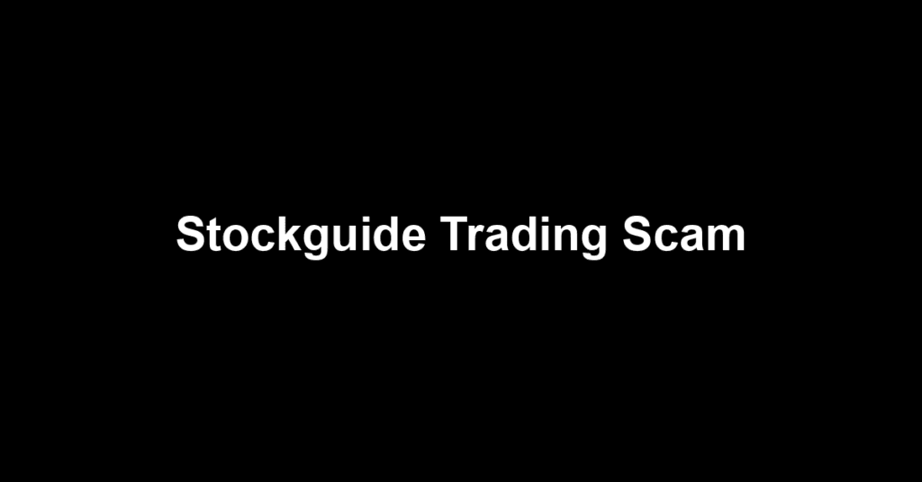 Stockguide Trading Scam