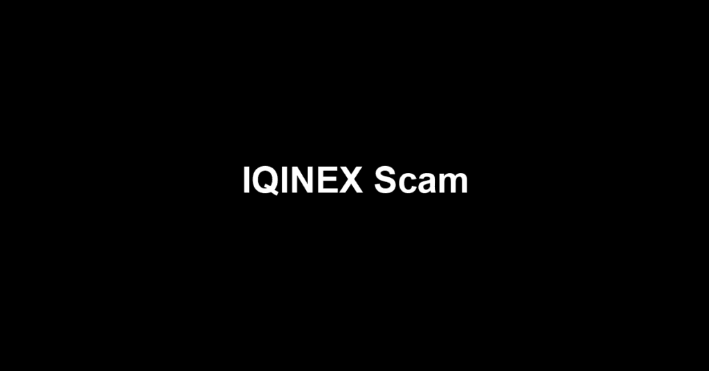 IQINEX Scam