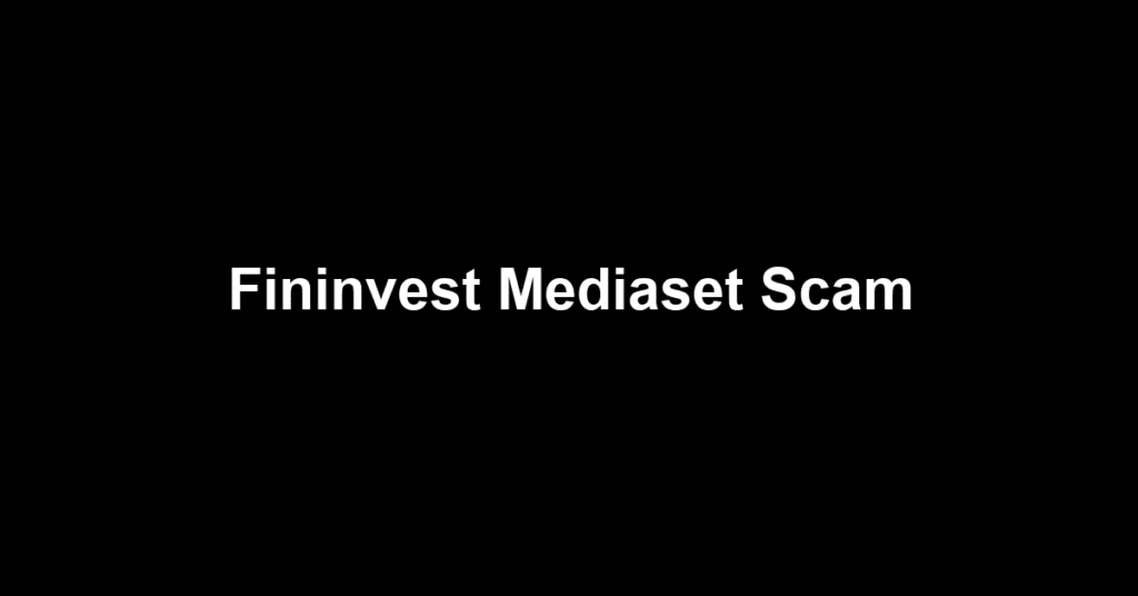 Fininvest Mediaset Scam